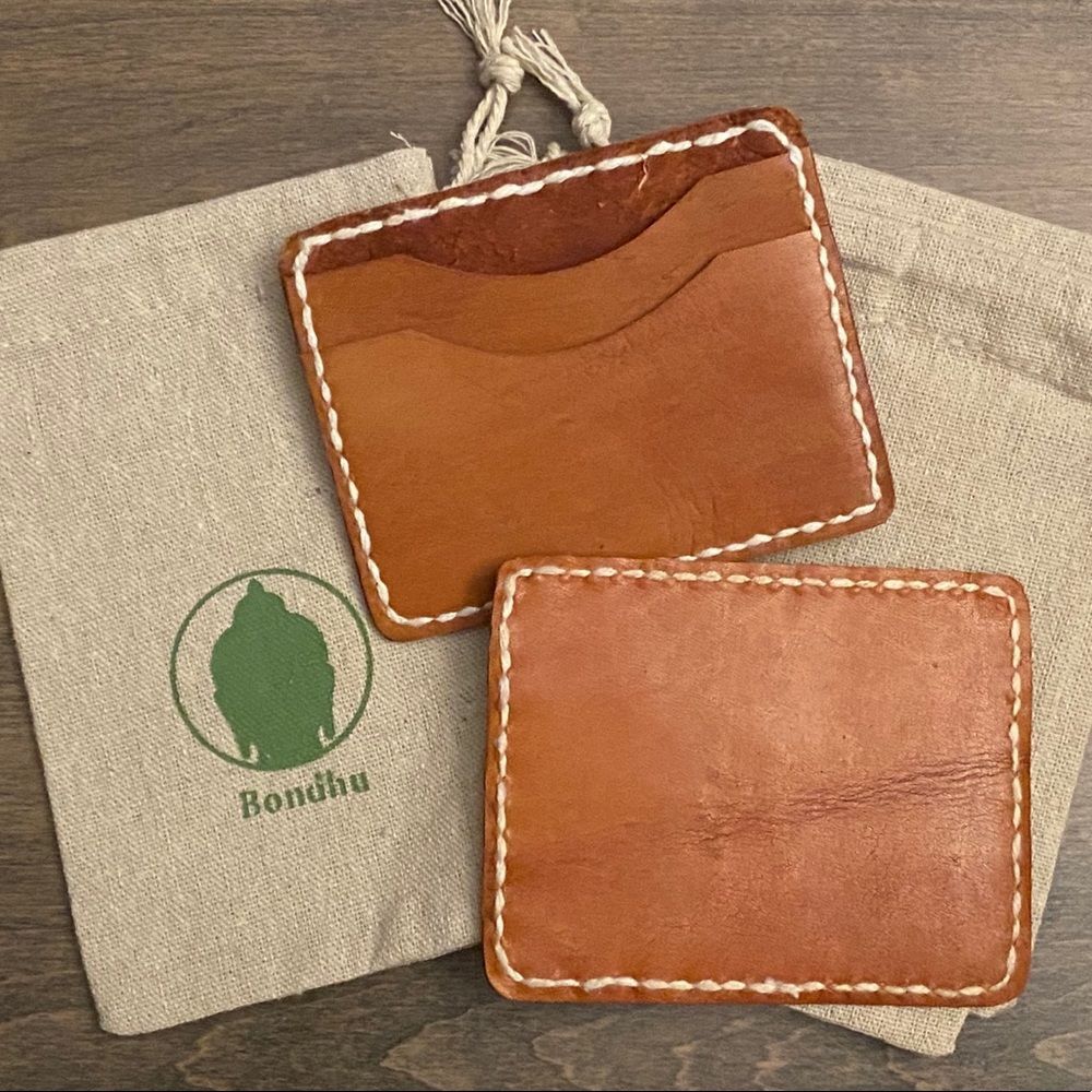 Bondhu Cruelty Free Leather Card Holder NEW